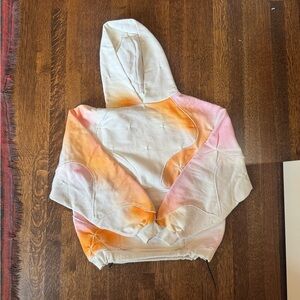 Bad Son starburst hoodie medium  Colorful tie die